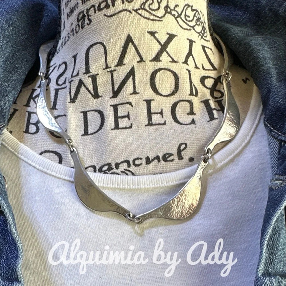 Western style silver statement chunky short necklace/luxury/chunky - Picture 1 of 10